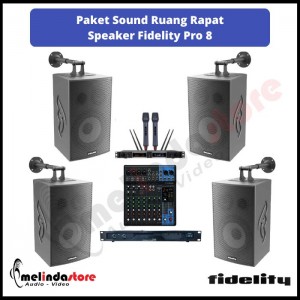 Paket Sound System Ruang Rapat Speaker Fidelity Cafe Pro 8 | 4 Speaker